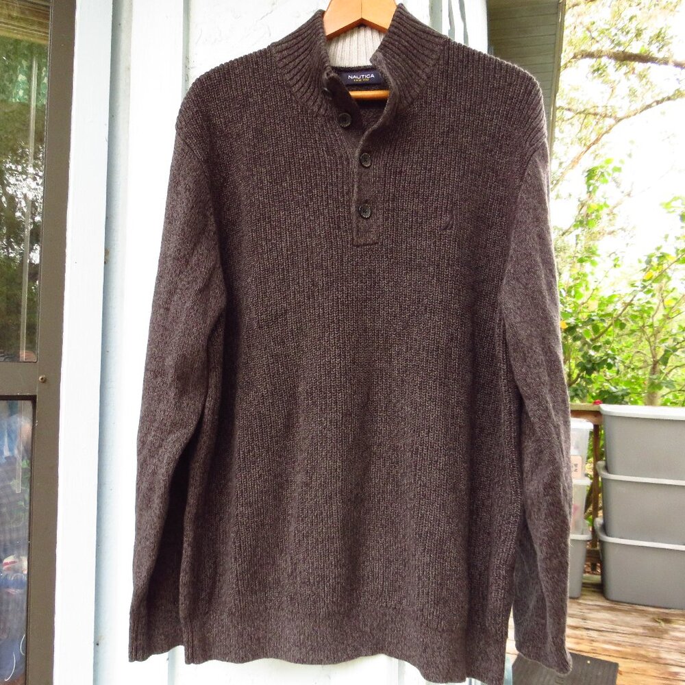 Mens Nautica XLPullover 100% Cotton Sweater